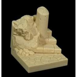 画像3: MacOne Models[MAC54016]1/32 フィギュアベース 円柱と岩石付き