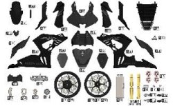 画像2: マジックファクトリー[VICMAG1405]1/9 ホンダ CBR1000RR-RファイヤーブレードSP ブラック (プレカラー・接着剤不用)