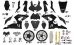 画像2: マジックファクトリー[VICMAG1405]1/9 ホンダ CBR1000RR-RファイヤーブレードSP ブラック (プレカラー・接着剤不用) (2)