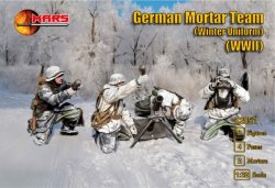 画像1: マーズフィギュア[MFG32051]1/32 WW.II ドイツ軍 迫撃砲チーム冬季装備 (8体/4ポーズ/2門)