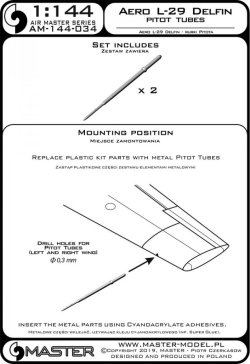 画像3: MASTER[AM-144-034]Aero L-29 Delfin - Pitot Tubes