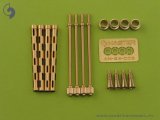 MASTER[AM-24-001]1/24 WWII イギリス ブローニング.303口径(7.7mm)Mk.II機関銃用銃身(4本入)