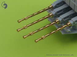 画像2: MASTER[AM-24-001]1/24 WWII イギリス ブローニング.303口径(7.7mm)Mk.II機関銃用銃身(4本入)