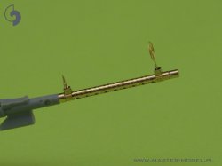画像4: MASTER[AM-32-013]1/32 WWII ドイツ MG15航空機関銃 エッチングパーツ製照準器付(2本入)
