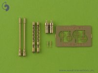 MASTER[AM-32-026]1/32 WWII ドイツ MG81/MG81Z航空機関銃 銃身 エッチングパーツ製照準器付(2本入)