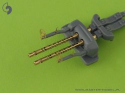 画像2: MASTER[AM-32-026]1/32 WWII ドイツ MG81/MG81Z航空機関銃 銃身 エッチングパーツ製照準器付(2本入)