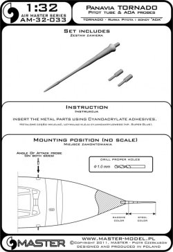 画像5: MASTER[AM-32-033]1/32 現用 欧州 パナビア トーネード用 ピトー管/AOAプローブセット