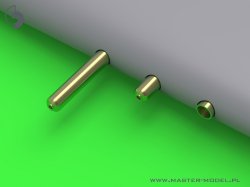 画像2: MASTER[AM-32-079]1/32 WWII アメリカ F6F-5ヘルキャット 後期兵装(ブローニング.50口径(12.7mm)機銃身 銃口カバー付)