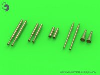 MASTER[AM-32-080]1/32 WWII アメリカ F6Fヘルキャット 夜間戦闘機兵装(ブローニング.50口径(12.7mm)銃身/20mm砲身 消炎器付)