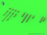 MASTER[AM-32-086]1/32 WWII アメリカ P-38ライトニング用初期兵装セット 放熱口付きブローニング.50口径(12.7mm)機銃身&初期/後期型20mm機関砲砲口