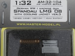 画像3: MASTER[AM-32-104]1/32 WWI ドイツ シュパンダウLMG 08 冷却筒付 Ver.3(1挺入)