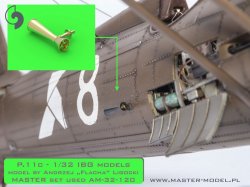 画像2: MASTER[AM-32-120]1/32 WWII ポーランド PZL P.11c用 ディテールセット(IBG用 wz.33機銃身/照準器/ベンチュリー管)
