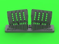 画像1: MASTER[AM-32-138]1/32 WWII アメリカ P-51ムスタング キャブレターエアフィルターカバー RAFルーバータイプ バージョンB(タミヤ用)