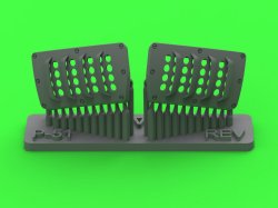 画像1: MASTER[AM-32-140]1/32 WWII アメリカ P-51ムスタング キャブレターエアフィルターカバー RAFルーバータイプ バージョンA(レベル用)