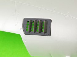 画像2: MASTER[AM-32-140]1/32 WWII アメリカ P-51ムスタング キャブレターエアフィルターカバー RAFルーバータイプ バージョンA(レベル用)