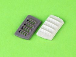 画像4: MASTER[AM-32-140]1/32 WWII アメリカ P-51ムスタング キャブレターエアフィルターカバー RAFルーバータイプ バージョンA(レベル用)