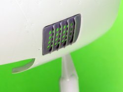 画像3: MASTER[AM-32-141]1/32 WWII アメリカ P-51ムスタング キャブレターエアフィルターカバー RAFルーバータイプ バージョンB(レベル用)