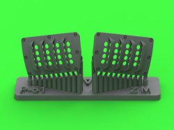 画像1: MASTER[AM-32-143]1/32 WWII アメリカ P-51ムスタング キャブレターエアフィルターカバー RAFルーバータイプ バージョンA(造形村用)