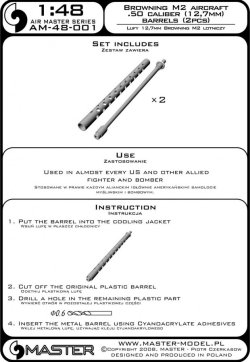 画像5: MASTER[AM-48-001]Browning M2 aircraft .50 caliber (12.7mm) barrels (2pcs)