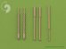 画像1: MASTER[AM-48-020]A6M5 Zero armament set (7,7mm, 20mm gun barrels) & Pitot tube (1)