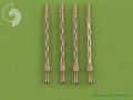 MASTER[AM-48-026]British Mk 2 Browning .303 caliber (7,7mm) with flash hider (4pcs)