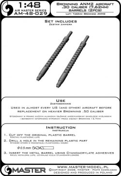 画像4: MASTER[AM-48-029]Browning AN/M2 aircraft .30 caliber (7,62mm) barrels (2pcs)