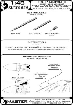 画像6: MASTER[AM-48-049]F-4 Phantom II (short nose versions) - F-4B, C, D, J, N, S and all British variants