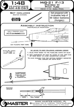 画像5: MASTER[AM-48-063]MiG-21 F-13 (Fishbed C) - Pitot Tube