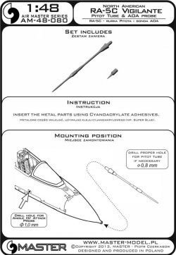 画像3: MASTER[AM-48-080]North American RA-5C - Vigilante - Pitot Tube & Angle Of Attack probe