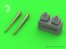 画像1: MASTER[AM-48-110]Supermarine Spitfire Mk.Vb - Hispano 20mm cannons in fairings with resin fitting (fit to Airfix new tool kit) (1)