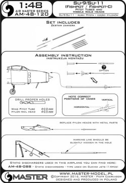 画像7: MASTER[AM-48-120]Su-9 / Su-11 (Fishpot / Fishpot C) - Pitot Tubes and missile rails heads