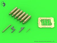 MASTER[AM-48-137]Curtiss P-40 E - N - details set - Browning .50 blast tubes, gunsight and Pitot Tube