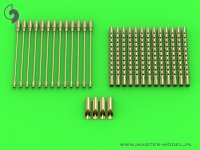 MASTER[AM-48-138]Boeing B-17 Flying Fortress - machine gun set - Browning M2 aircraft .50 caliber barrels with flash hiders