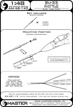 画像4: MASTER[AM-48-140]Su-33 (Flanker D) - Pitot Tube