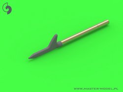 画像2: MASTER[AM-48-155]P-47 Thunderbolt - details set - Browning .50 blast tubes, gunsight and Pitot Tube