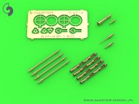 MASTER[AM-48-160]PZL P11c  - details set - wz. 33 machine gun barrels, gunsight and Venturi Tube