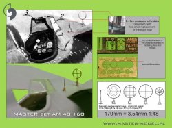 画像7: MASTER[AM-48-160]PZL P11c  - details set - wz. 33 machine gun barrels, gunsight and Venturi Tube