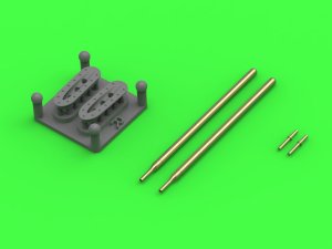 画像1: MASTER[AM-48-173]1/48 現用 フランス ダッソー シュペルミステールB2 ピトー管&AOAプローブ(レジン製マウント付) (1)