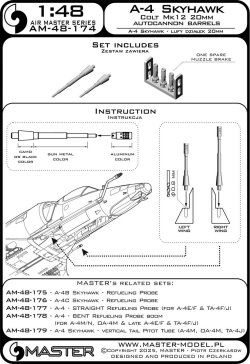 画像12: MASTER[AM-48-174]1/48 現用 アメリカ A-4スカイホーク攻撃機 コルトMk.12 20mm機関砲砲身