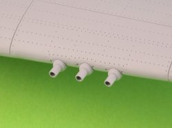 画像5: MASTER[AM-48-180]1/48 WWII アメリカ カーチスP-40Eウォーホーク ディテールセット 照準器/ブローニング.50(12.7mm)機銃口/ピトー管(エデュアルド用)