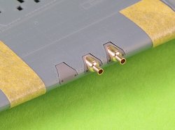 画像5: MASTER[AM-48-181]1/48 WWII アメリカ カーチスP-40L/N初期型 4銃バージョン ブローニング.50機銃口×4/アダプター/照準器/ピトー管セット(エデュアルド用)