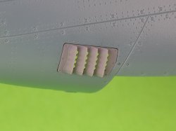 画像2: MASTER[AM-48-188]1/48 WWII アメリカ P-51ムスタング キャブレターエアフィルターカバー RAFルーバータイプ バージョンB(エデュアルド用)