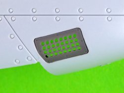 画像2: MASTER[AM-48-189]1/48 WWII アメリカ P-51ムスタング キャブレターエアフィルターカバー 標準穴開きタイプ(エアフィックス用)