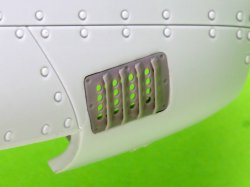 画像3: MASTER[AM-48-191]1/48 WWII アメリカ P-51ムスタング キャブレターエアフィルターカバー RAFルーバータイプ バージョンB(エアフィックス用)