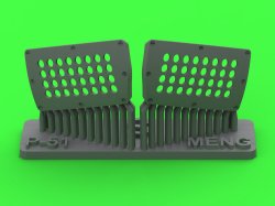 画像1: MASTER[AM-48-192]1/48 WWII アメリカ P-51ムスタング キャブレターエアフィルターカバー 標準穴開きタイプ(モンモデル用)