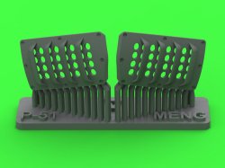 画像1: MASTER[AM-48-193]1/48 WWII アメリカ P-51ムスタング キャブレターエアフィルターカバー RAFルーバータイプ バージョンA(モンモデル用)