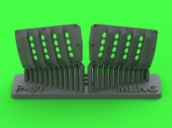 画像1: MASTER[AM-48-194]1/48 WWII アメリカ P-51ムスタング キャブレターエアフィルターカバー RAFルーバータイプ バージョンB(モンモデル用)