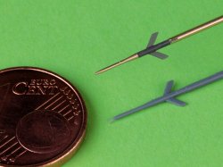 画像4: MASTER[AM-48-195]1/48 現用 露/ソ ミグMiG-21F-13フィッシュベッドC ピトー管 3Dプリント製アダプター付(エデュアルド用)