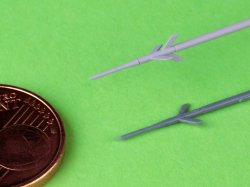 画像5: MASTER[AM-48-195]1/48 現用 露/ソ ミグMiG-21F-13フィッシュベッドC ピトー管 3Dプリント製アダプター付(エデュアルド用)