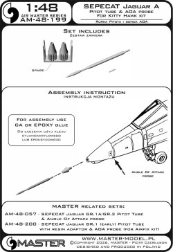 画像6: MASTER[AM-48-199]1/48 現用 フランス SEPECATジャギュアA攻撃機 ピトー管&AOAプローブ レジン製アダプター付(キティホーク用)